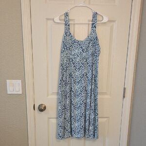 Fresh Produce Blue and White Fabric Size Small